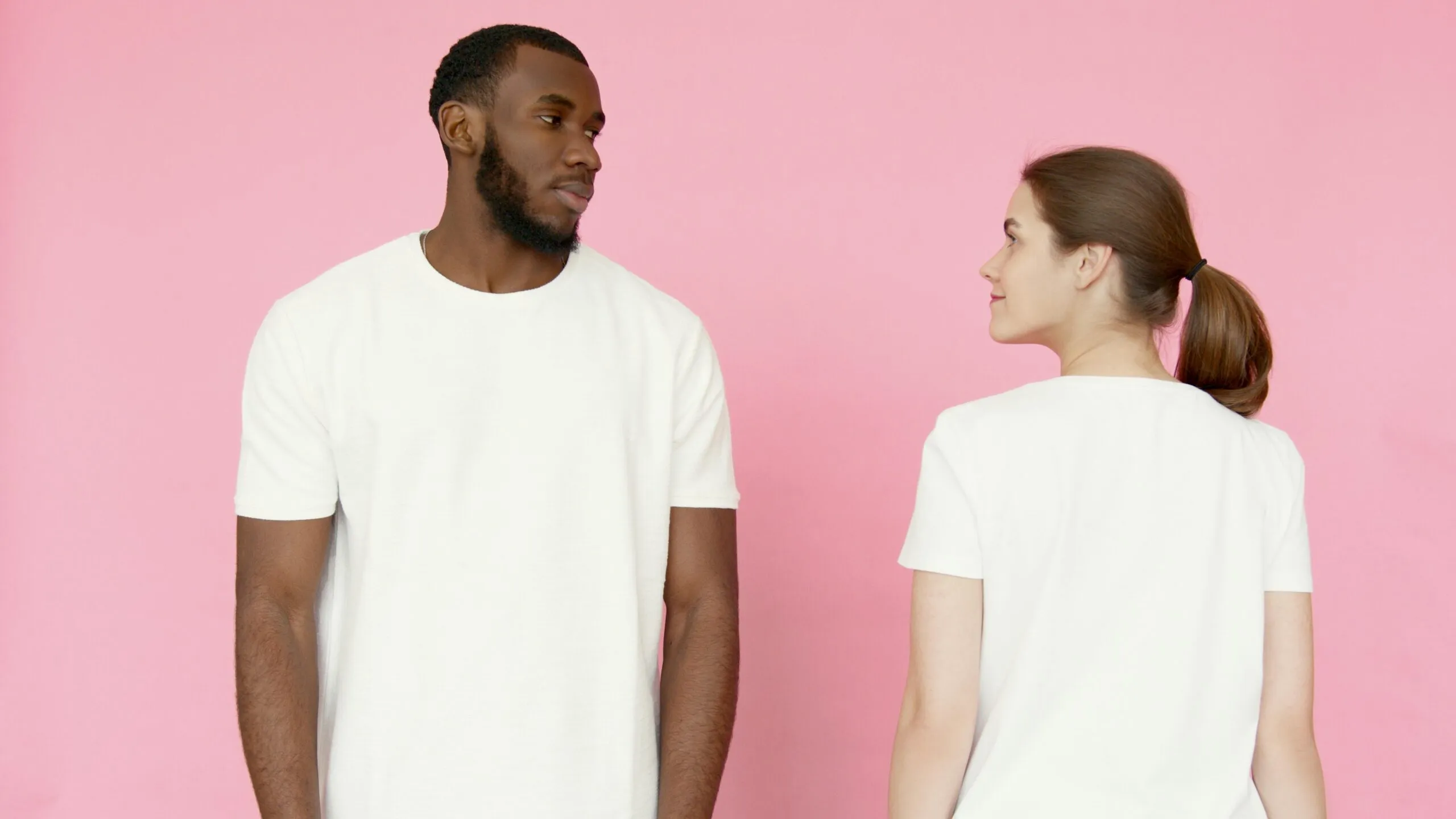 Man and woman standing together representing humanization and connection in sexual compulsivity recovery