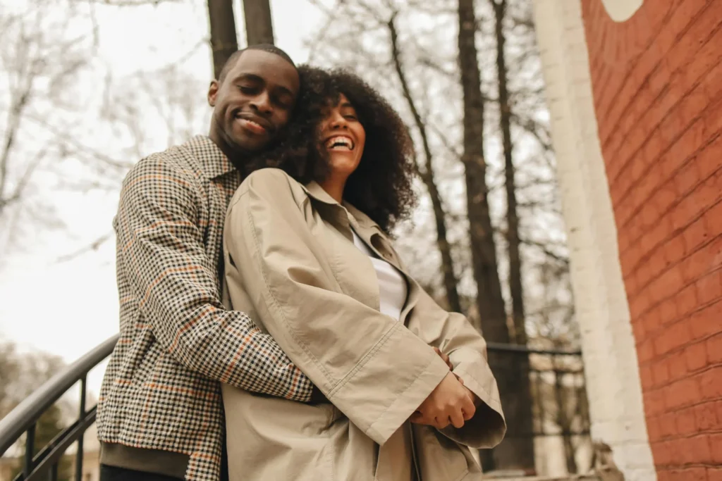 Couple embracing after rebuilding emotional connection through EFT couples therapy in Utah